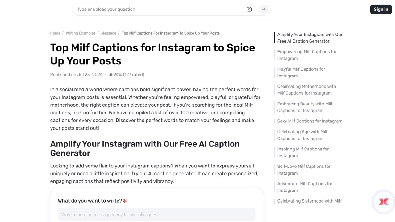 Gauth’s Advanced Caption Generator: The Secret to Engaging MILF Captions